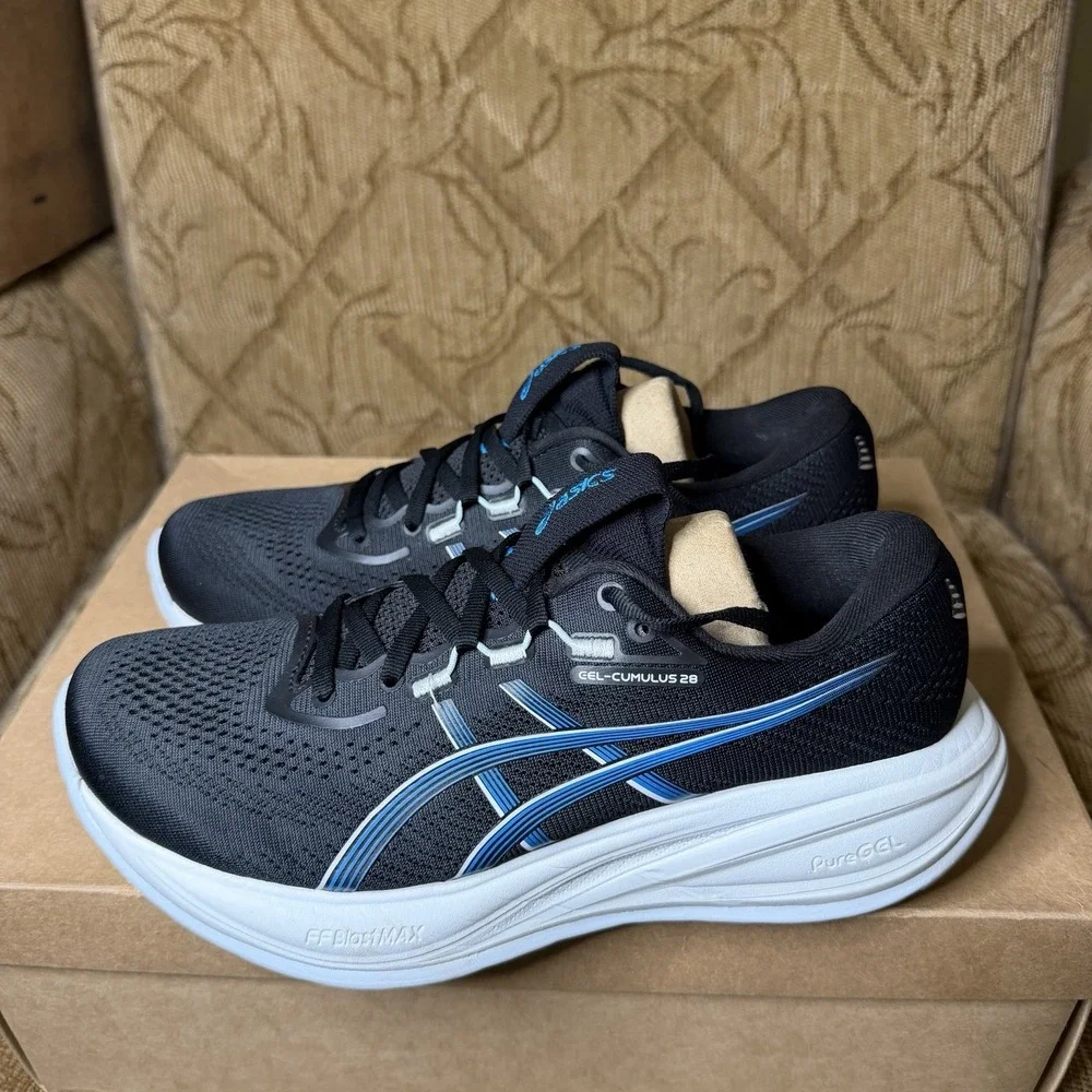 Asics Gel-Cumulus 28 White Bluebell 1012B919-101 Women's Size 8 Running Shoes